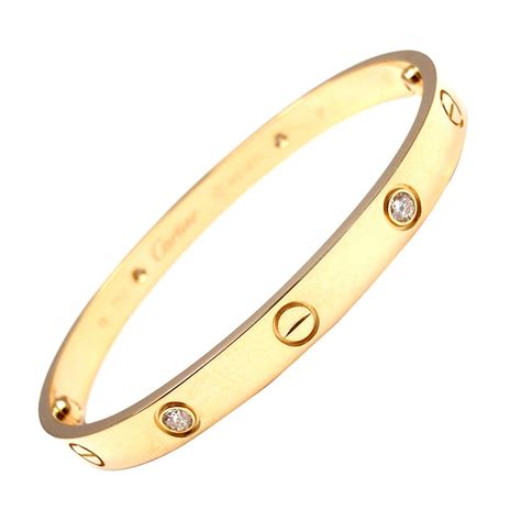 cartier love bracelet 4 diamonds|cartier love bracelet price euro.